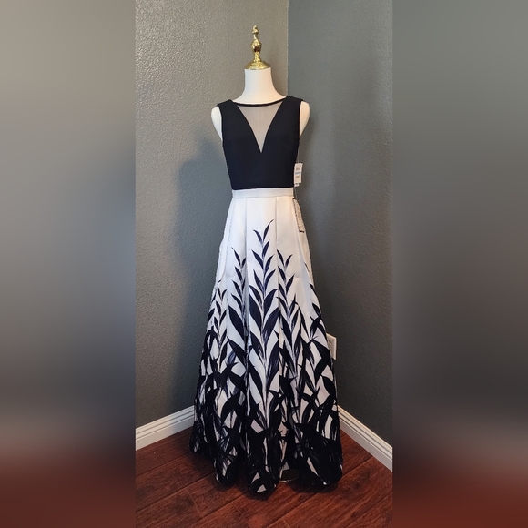 Morgan & Co. Dresses Nwt Prom Black And White Dress Size 7